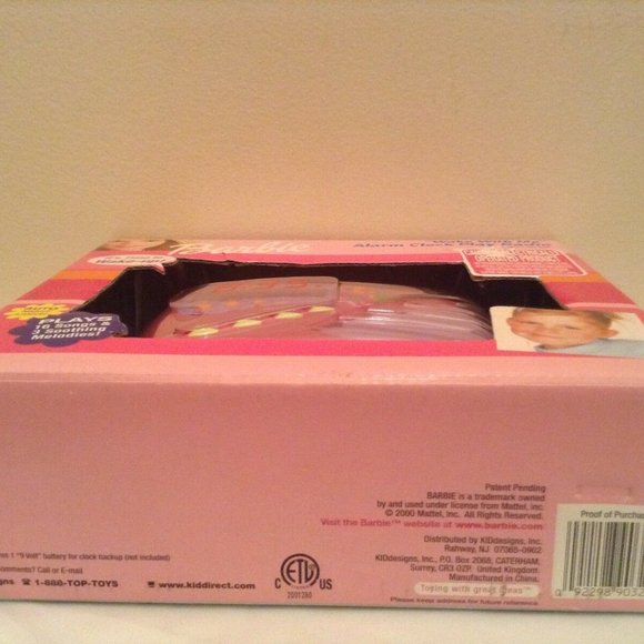 Barbie "Wake With Me" Alarm Clock Play Radio (2000) - Picture 10 of 10